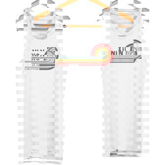 I Love Nixon Personalizado Retro Sunset Primer Nombre Camiseta sin mangas - Regaloses