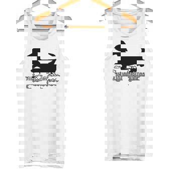 Low Rider Weiner Dog Dachshund Silly Love Tank Top - Monsterry