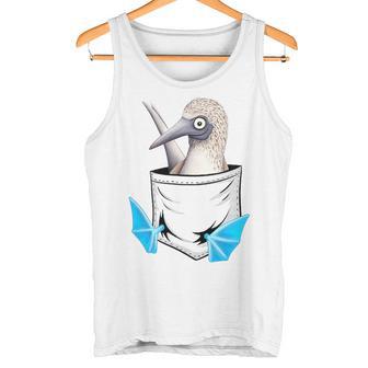 Lustiger Meeres-Vogel Blaufußtölpel In Der Tasche Tank Top - Geschenkecke