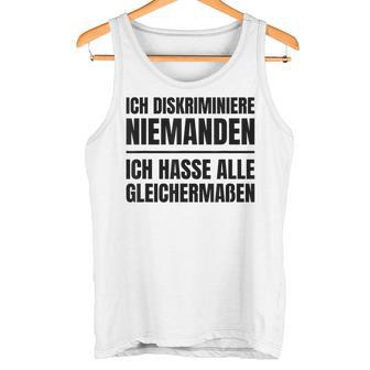 Misanthrop Menschenfeind Gray Tank Top - Geschenkecke