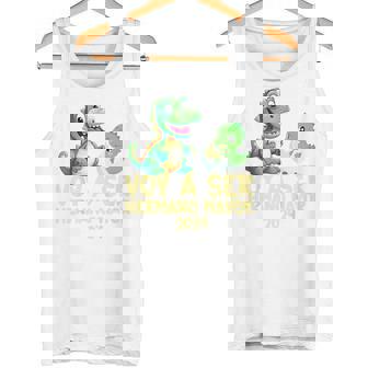 Niñosoy A Ser Hermano Mayor 2024 Un Dinosaurio Dos Dinosaurios Camiseta sin mangas - Regaloses
