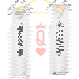 Queen Of Heart King And Queen Easy Couple Halloween Costume Tank Top - Monsterry