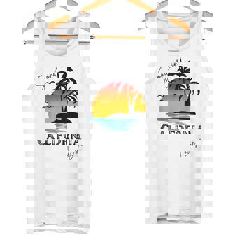 Quelqu'un En Californie M'aime Palm Island Beach Débardeur e - Cadeauxyz
