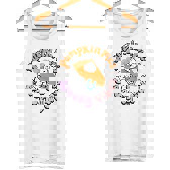 Retro Halloween Pumpkin Pies And Spooky Vibes Tank Top - Monsterry