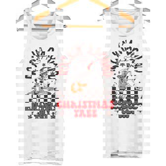 Rockin Around The Christmas Tree Bronco Cowboy Rodeo Tank Top - Monsterry