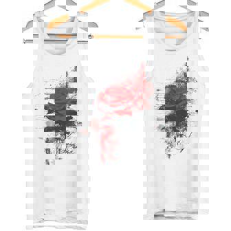 Rosa Pintura Texto Arte Flor Abstracto Gráfico Rosa Camiseta sin mangas - Regaloses