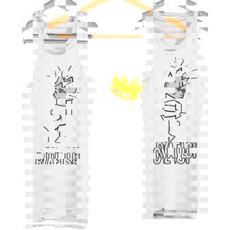 Royal Flush Poker Hand Cards Toilet Crown Text Meme Tank Top - Monsterry