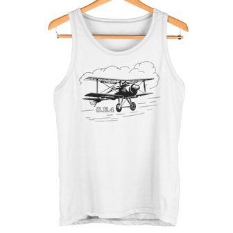 Se4 Britischer Doppeldecker Fliegende Wolken Tank Top - Geschenkecke