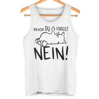 With Slogan 'Die Finger -Or Du Fragst No' Tank Top - Geschenkecke