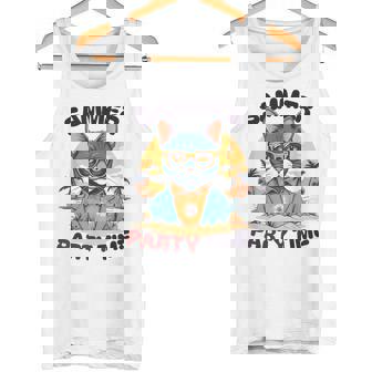 Summer Party' Time Retro Beach Cat Tropical Apparel Canotta - Novitaregali