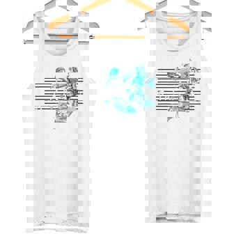 Trendy Buckets Basketball Dunk Paint Splatter Tank Top - Monsterry