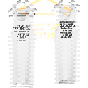Trendy Turkey Time Thanksgiving Kids Raglan Baseball Tee Tank Top - Monsterry