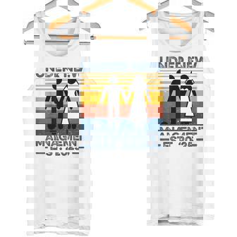 Vintage Under New Management Est 2025 Wedding Groom Bride Tank Top - Monsterry