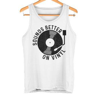 Vinyl Record Dj Record Retro Gray Tank Top - Geschenkecke