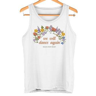 Wir Werden Wieder Tanzen Israel In My Heart Am Yisrael Chai Tank Top - Geschenkecke