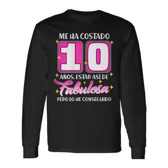 10 Años Fabulosa Cumpleaños 10 Camiseta de manga larga - Regaloses