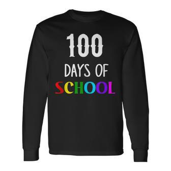 100 Days Of School 100 Days Of School Event Long Sleeve T-Shirt - Monsterry