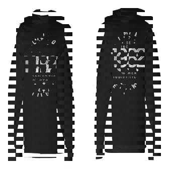 1982 Limited Edition Birth Year Milestone Birthday Vintage Long Sleeve T-Shirt | Mazezy