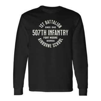 1St Battalion 507Th Infantry Airborne School Military Vet Long Sleeve T-Shirt - Monsterry AU