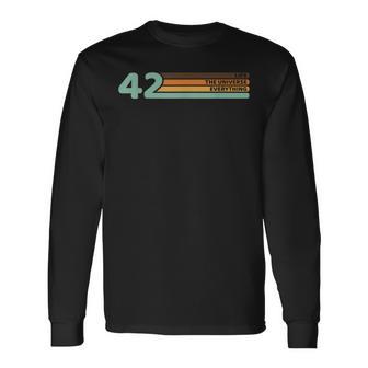 42 Die Antwort Auf Das Leben Des Universe Und Alles Langarmshirts - Geschenkecke