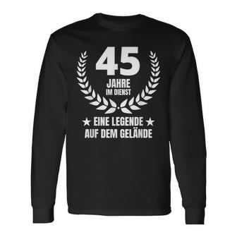 45 Jahre Service Jubiläum 40 Jahre Im Dienst Work Langarmshirts - Geschenkecke