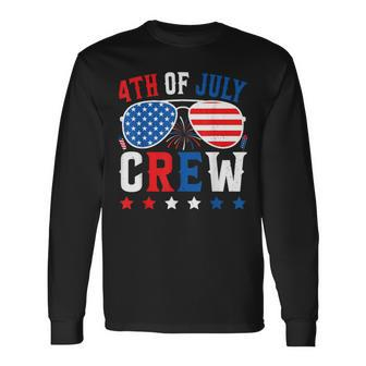 4Th Of July Crew Matching American Family Independence Day Long Sleeve T-Shirt - Monsterry AU