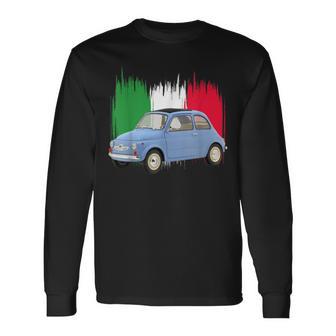 500Intage Car Flag Of Italy Dad Engines Langarmshirts - Geschenkecke