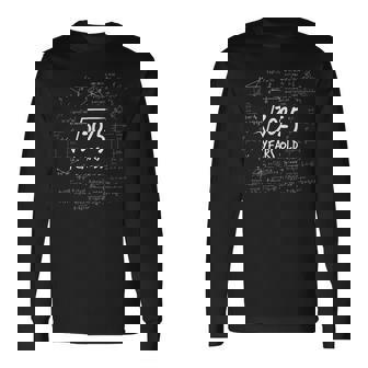 55Th Birthday Root Of 3025 Mathematics Nerd Math Long Sleeve T-Shirt - Thegiftio