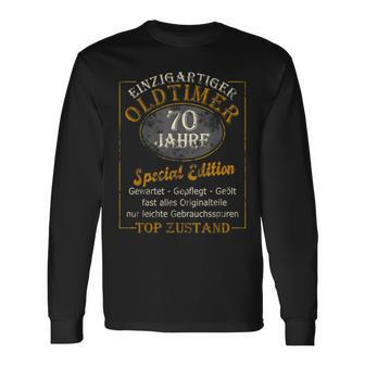 70Th Birthday Man Uniqueintage Car 70S Langarmshirts - Geschenkecke