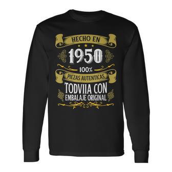 73 Años Cumpleaños Regalo Hombre Hecho En 1950 Hecho En 1950 Camiseta de manga larga - Regaloses