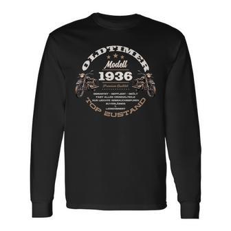 88 Geburtstag Mann Frau Motorrad Motorradfahrer Biker 1936 Langarmshirts - Seseable