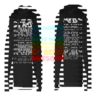 9 Year Old Bday Decorations Son Boy 9Yr 9Th Birthday Long Sleeve T-Shirt - Monsterry