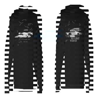 992 Gt3 Rs Silueta Clásico Coche Retrointage 911 Gt3 Rs Camiseta de manga larga - Regaloses
