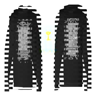 Ace Of Cups Tarot Tank Top Long Sleeve T-Shirt - Monsterry