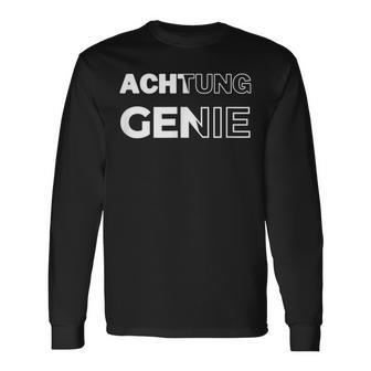 Achtung Genie Langarmshirts - Geschenkecke