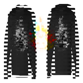 Acoustic Guitar Musicians And Acoustic Guitar Lovers Long Sleeve T-Shirt - Thegiftio UK