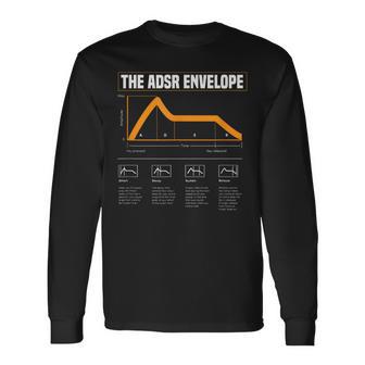 Adsr Modular Lebenswellenform Synth Nerd Synthesizer Langarmshirts - Geschenkecke