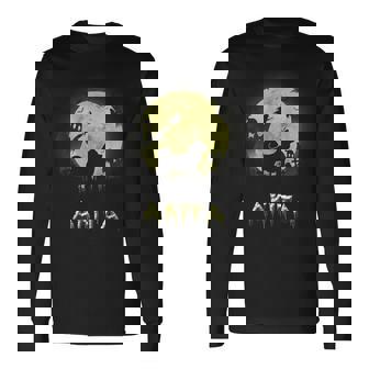 Akita Halloween Long Sleeve T-Shirt - Monsterry