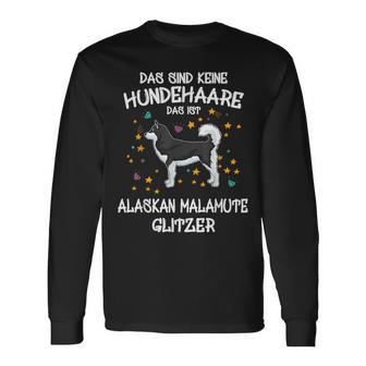 Alaskan Malamute Glitter Dog Holder Idea Dog Langarmshirts - Geschenkecke