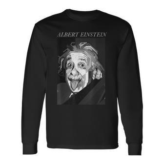 Albert Einstein Logic Quote Front Back Langarmshirts - Geschenkecke