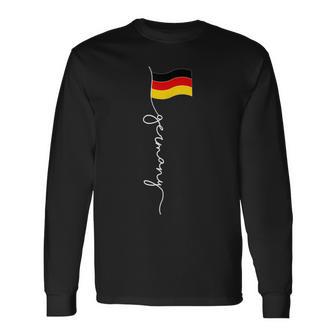 Als Deutschland Flagge Patch Hier Ist Ein Sch Nes Deutschland Flagge Langarmshirts - Geschenkecke