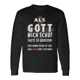 Als Gott Mich Schu Langarmshirts - Geschenkecke