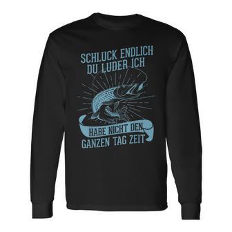 Angler Fishing Pike Du Luder Langarmshirts - Geschenkecke