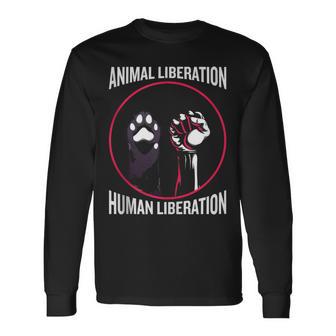 Animal Liberation Human Liberation Animal Rescue Team Tank Top Long Sleeve T-Shirt - Monsterry