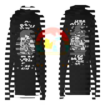 Annonce Grossesse Papi Originale Cadeau Futur Papy En 2025 T-shirt à manches longues - Cadeauxyz