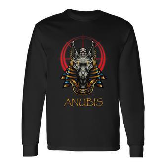 Anubis Antiguo Egipto Mitología Dioses Y Monstruos Egipto Camiseta de manga larga - Regaloses