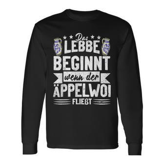 Appelwoi Ebbelwoi Hessen Frankfurt S Langarmshirts - Geschenkecke