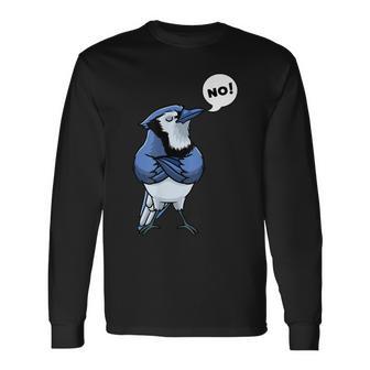 Arrendajo Azul Pájaro Urraca Azul Camiseta de manga larga - Regaloses