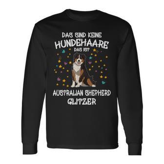 Australian Shepherd Glitter Dog Holder Aussie Dog Langarmshirts - Geschenkecke