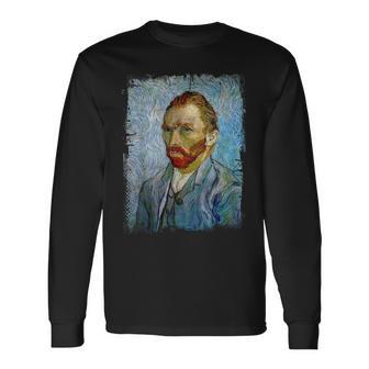 Autorretrato Deincentan Gogh Pintura Famosa Camiseta de manga larga - Regaloses